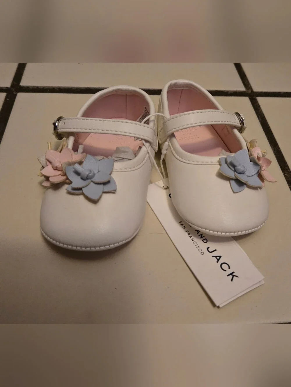 Baby Rosette Ballet Flat - Floral Mary Janes Infant - Janie And Jack - 6-12 Mo